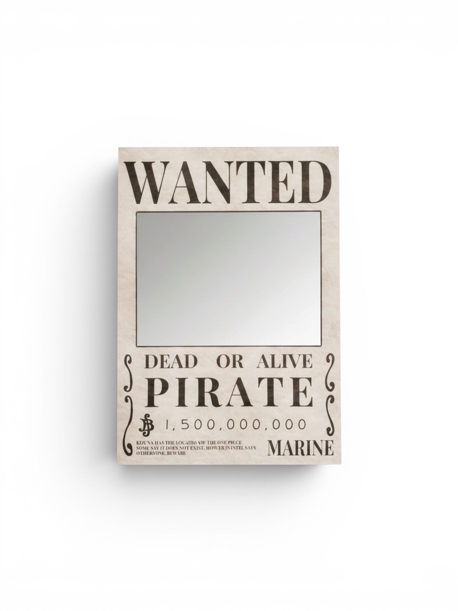 WANTED POSTER MIRROR