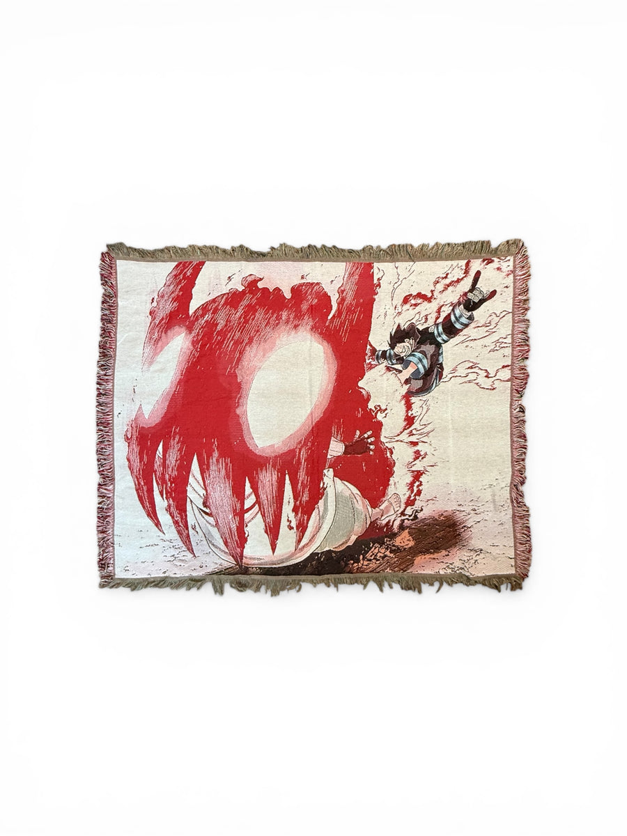 Korna anime woven tapestry blanket by KIZUNA — view 1