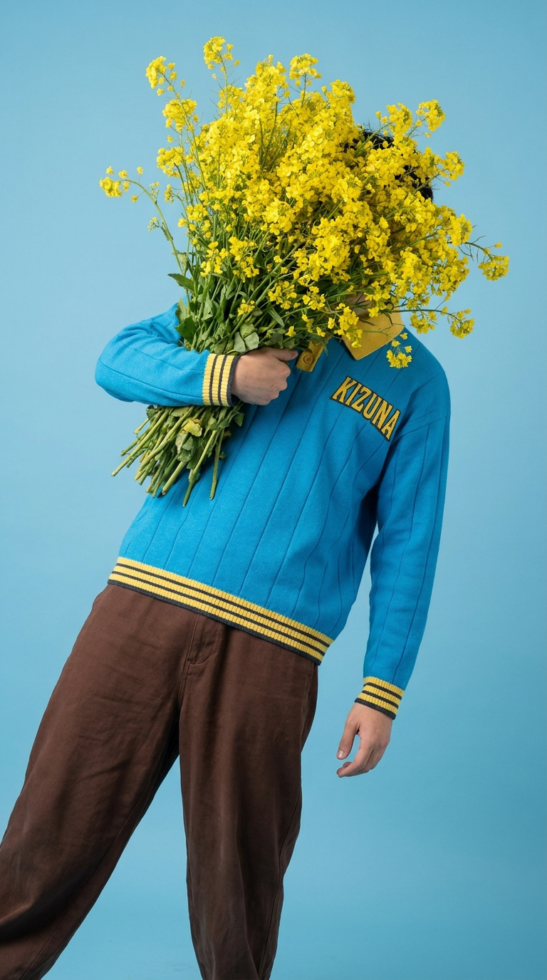"INVINCIBLE" POLO SWEATER
