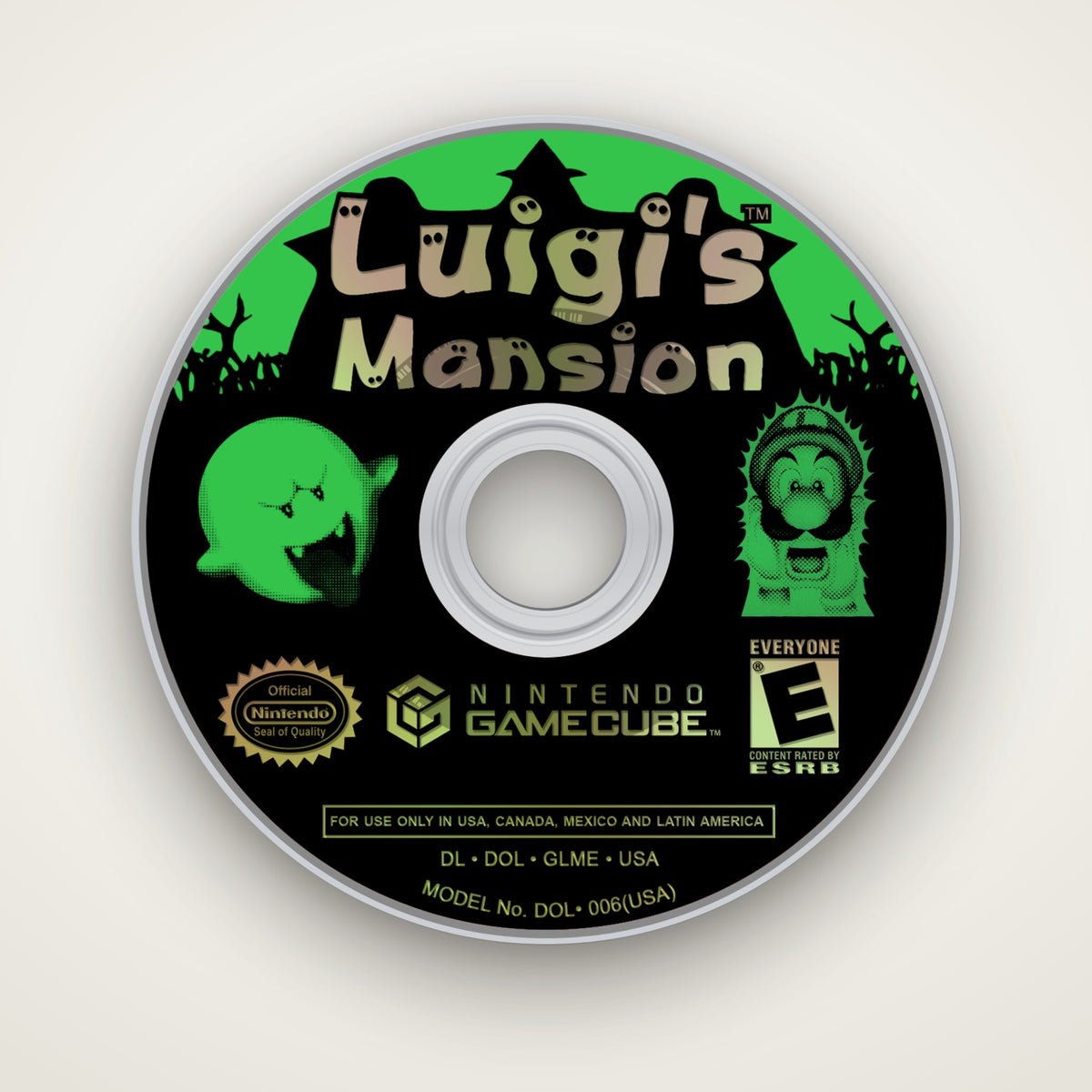 Luigi's Mansion GameCube disc coaster by KIZUNA