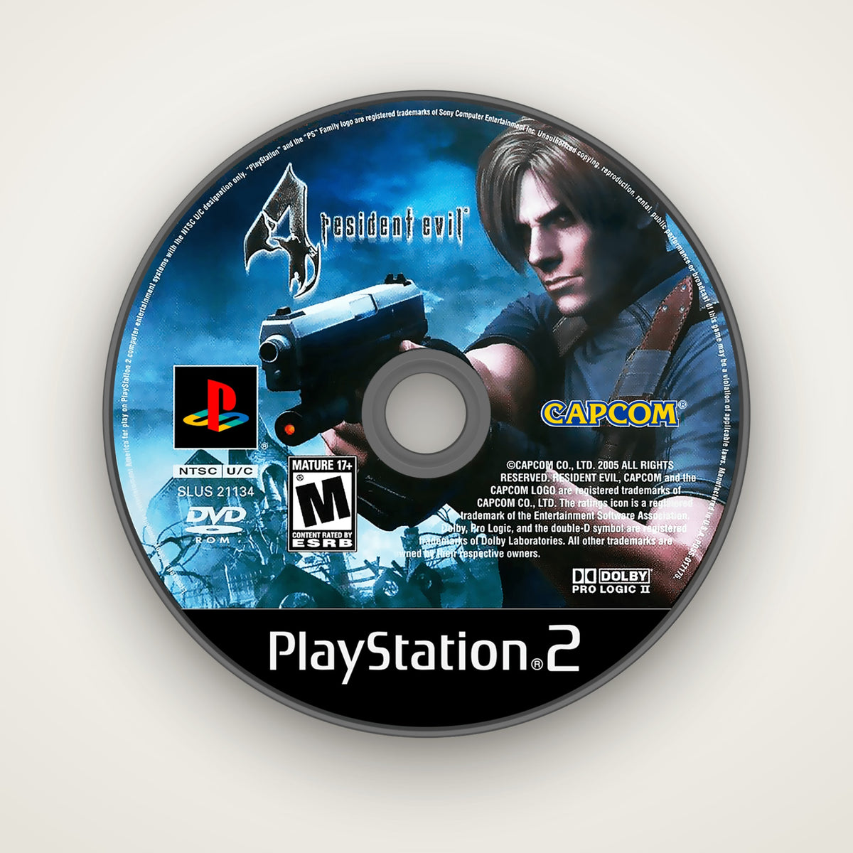 Resident Evil 4 PS2 disc coaster by KIZUNA
