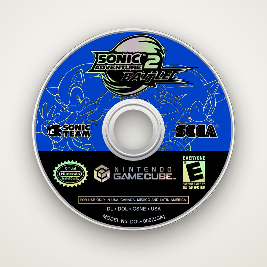 Sonic Adventure 2 Battle GameCube disc coaster by KIZUNA