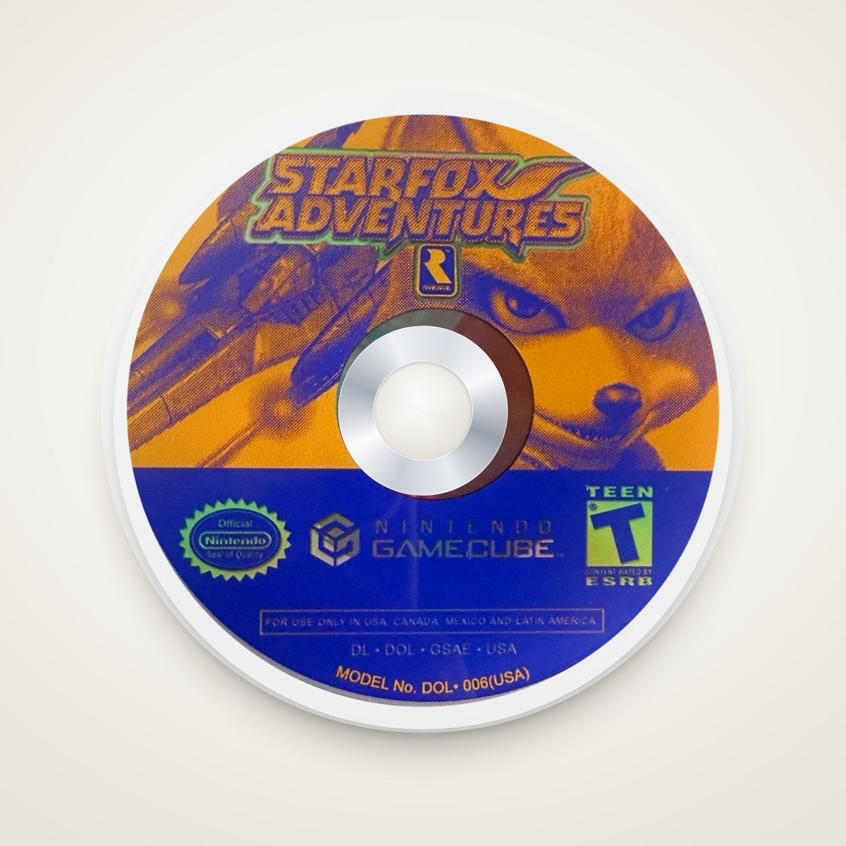Star Fox Adventures GameCube disc coaster by KIZUNA