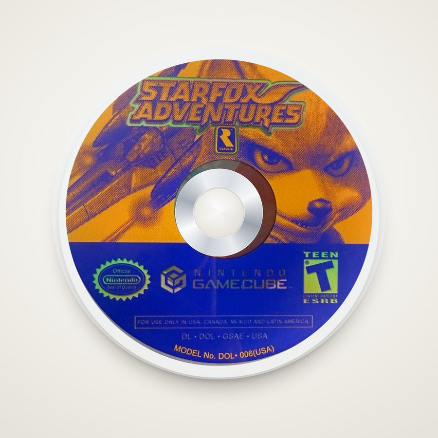 Star Fox Adventures GameCube disc coaster by KIZUNA