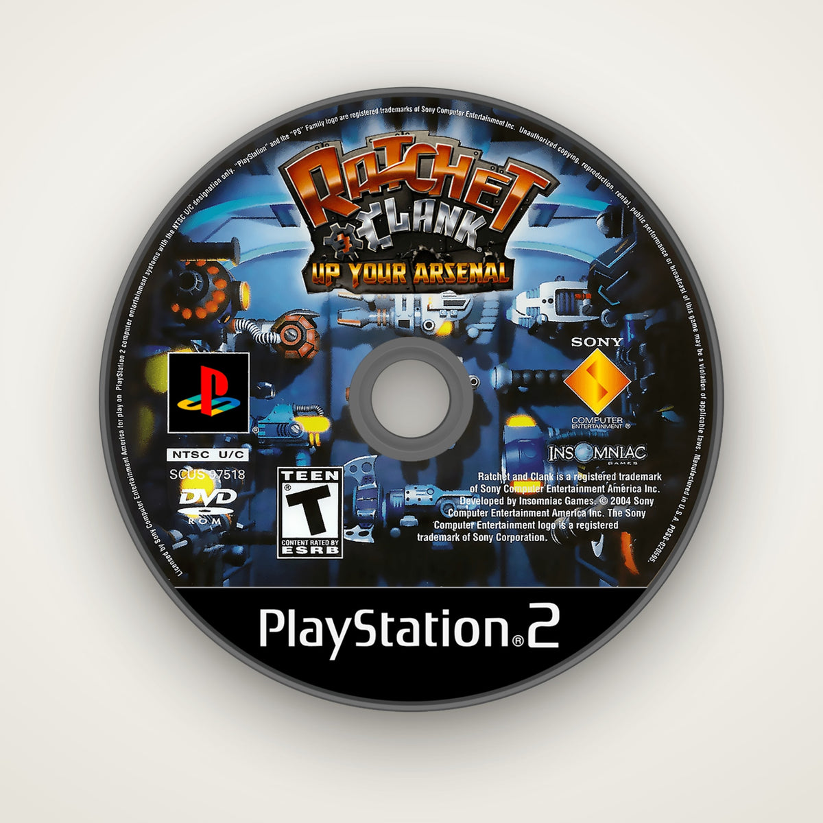 Ratchet & Clank: Up Your Arsenal PS2 disc coaster by KIZUNA