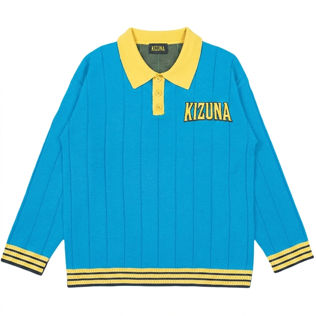 "INVINCIBLE" POLO SWEATER
